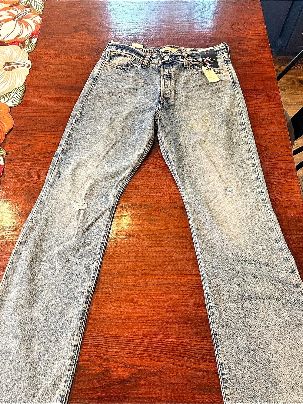 Levi's Wedgie Bootcut Jeans Straight Leg Blue Jeans 32x34